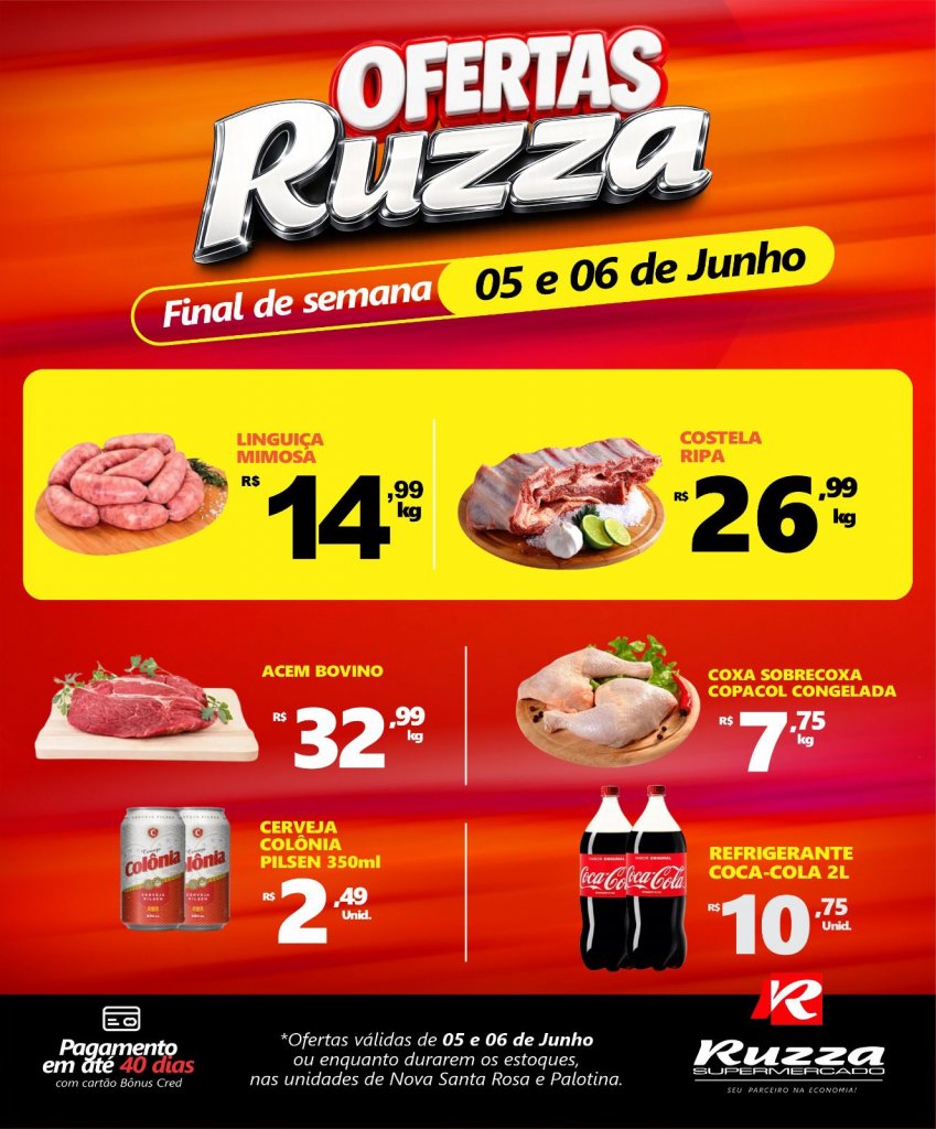 Ofertas de fim de semana — 05 e 06/06