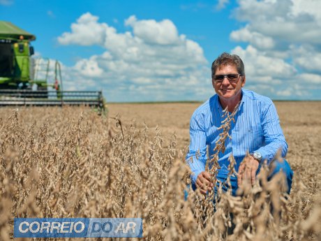 Claudir Bernardi fechou colheita de 194 hectares em Campo Mourão (PR), com rendimento médio de 65 sacas/hectare