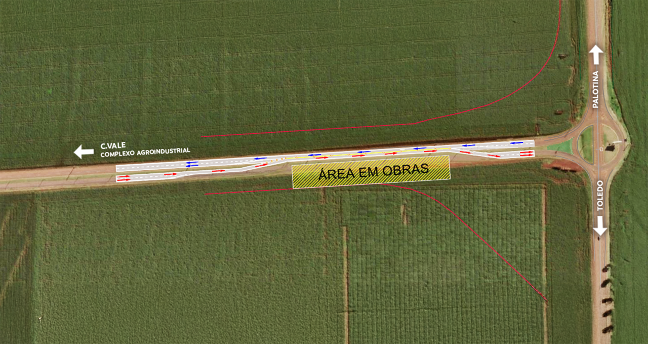 Mapa indica como será o desvio no trânsito a partir do dia 19 de julho
 Mapa indica como será o desvio no trânsito a partir do dia 19 de julho