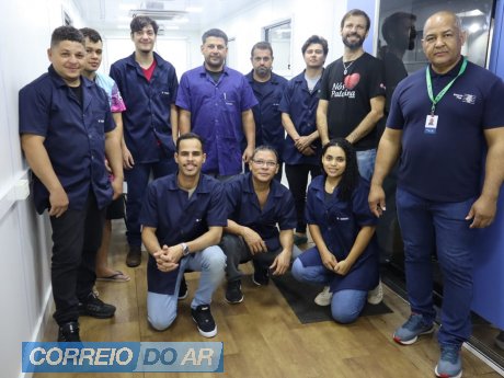 Uma das turmas do curso de Mecânica Industrial realizado em Palotina